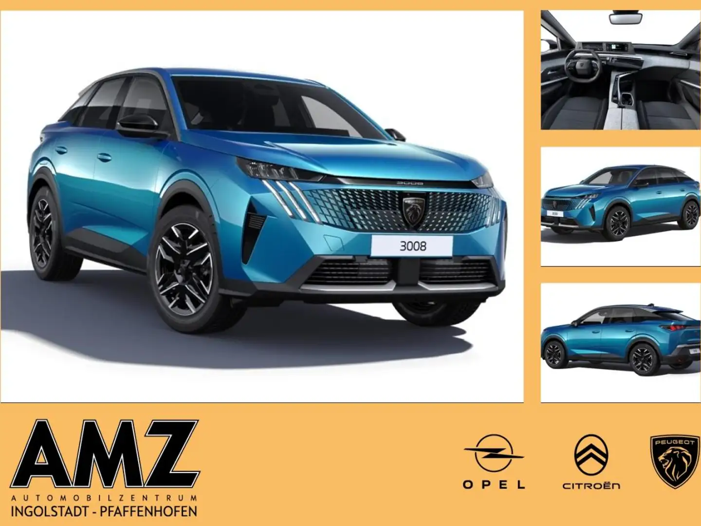 Peugeot 3008 Allure MHEV Blau - 1