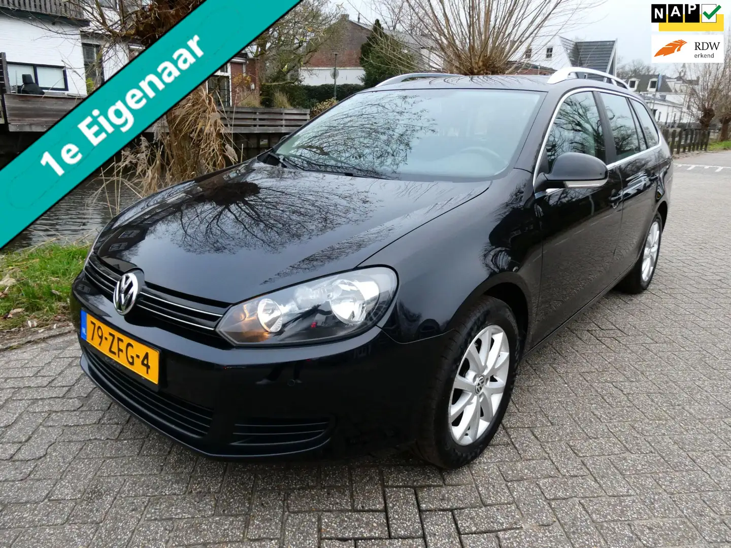 Volkswagen Golf Variant 1.2 TSI Executive Line 1e eig. Clima Cruise Navi T Zwart - 1