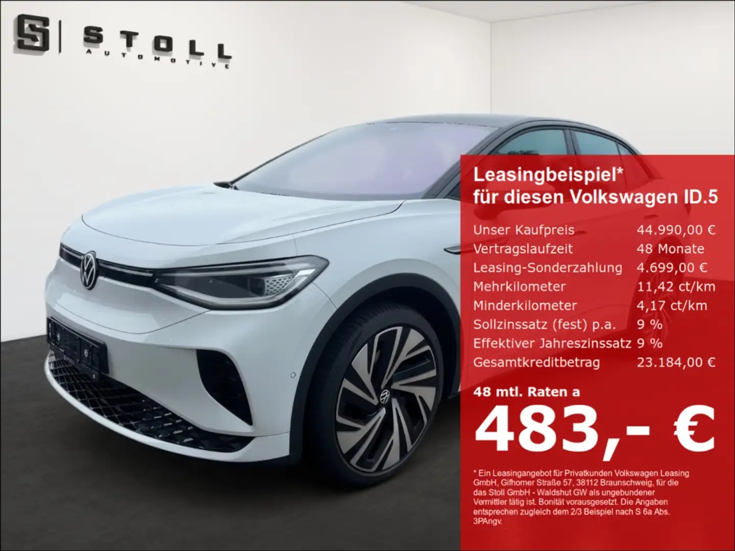 Volkswagen ID.5 GTX Pro+ AHK+CCS+Matrix+Dynamic light+DAB+ Weiß - 1