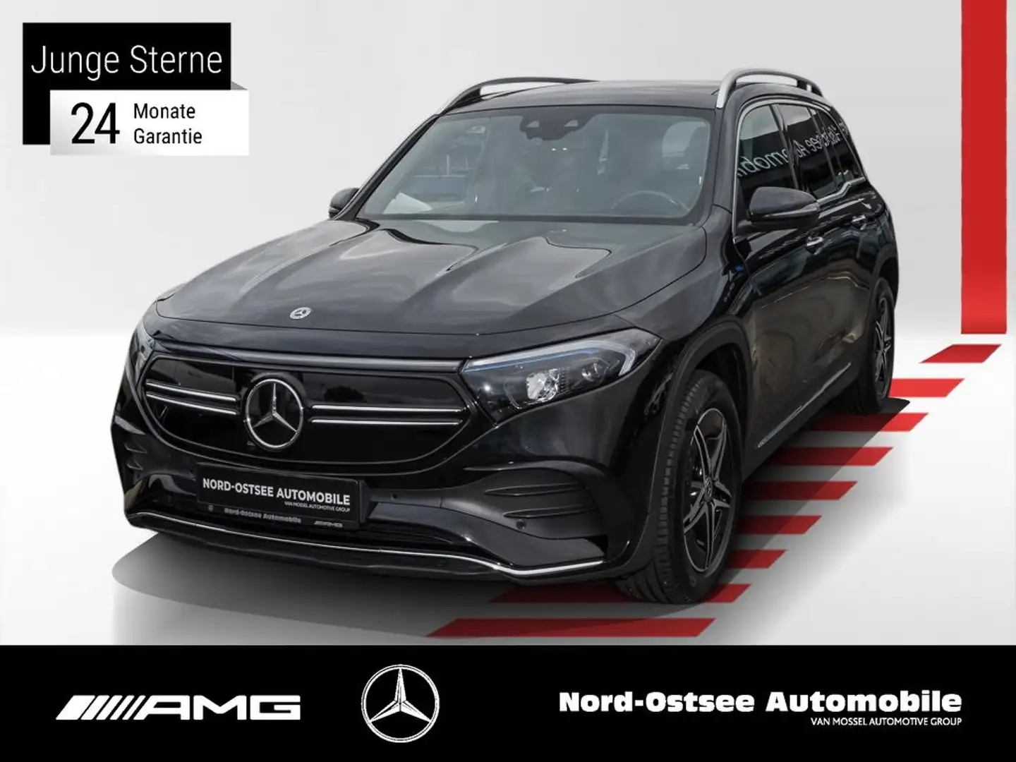 Mercedes-Benz EQB 300 4M AMG PANO NAVI DISTRO MEMORY SHZ LED Noir - 1