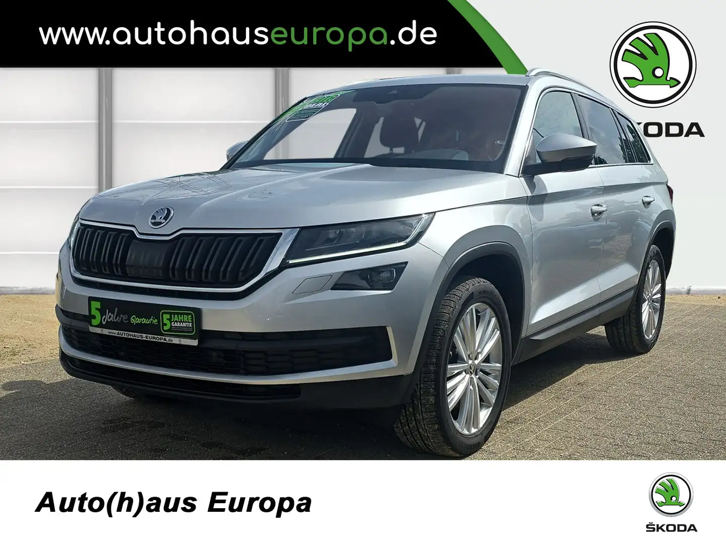 Skoda Kodiaq 2.0 TDI DSG Style ACC AHK Navi Kam KlimaA eSitze e Silber - 1