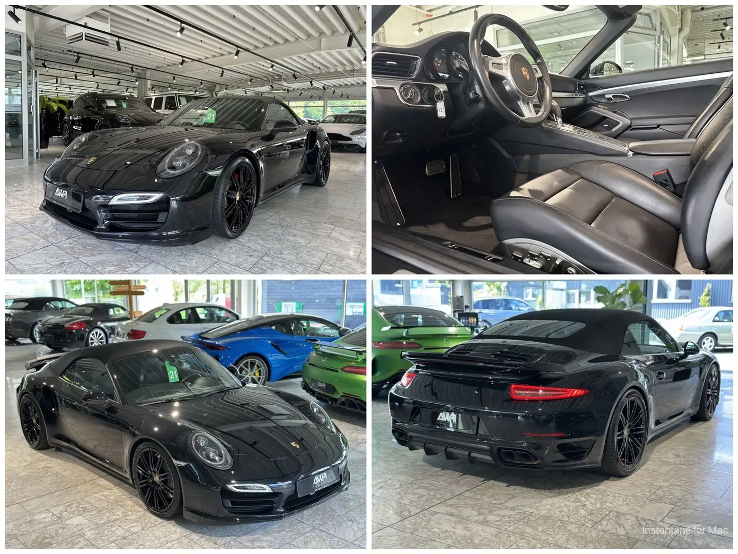 Porsche 991 Turbo Cabriolet SPORT-CHRONO*20"*R.KAMERA* Schwarz - 1