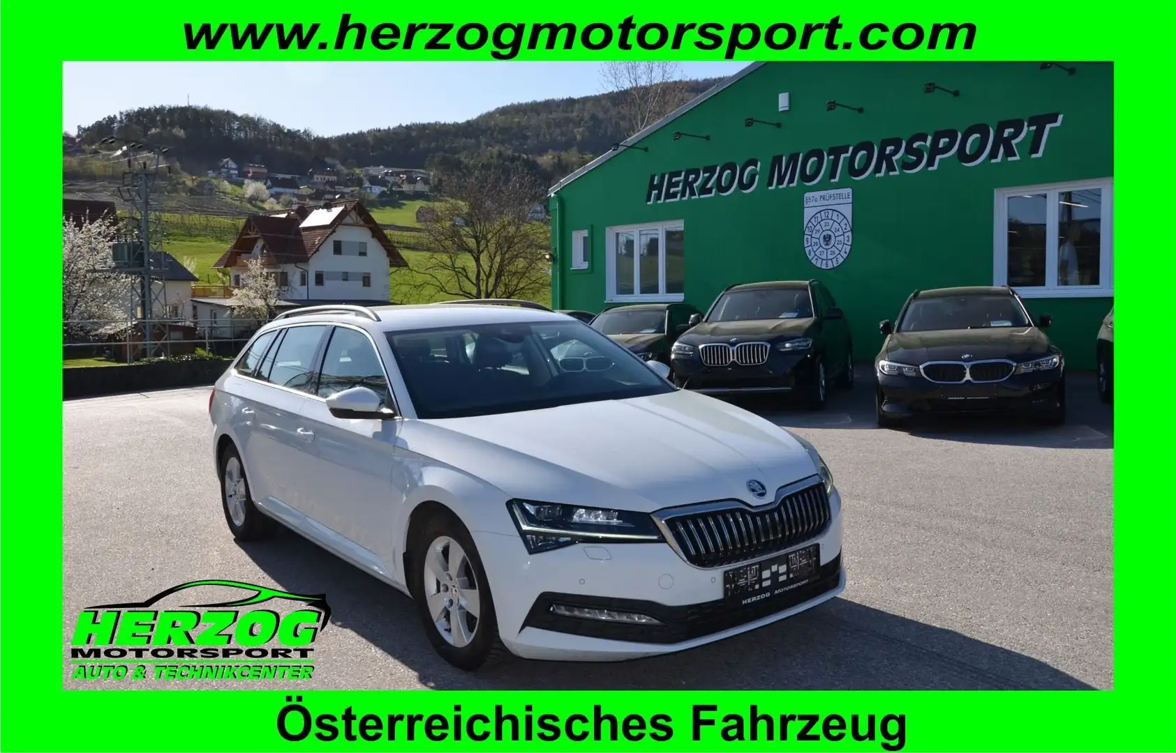 Skoda Superb Superb Kombi 2,0 TDI DSG MATRIX VIRTUAL ST-HZ 1.B Weiß - 1