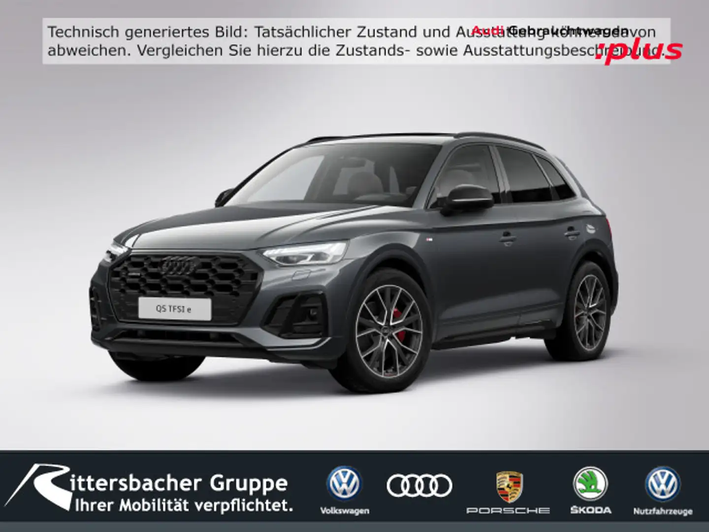 Audi Q5 55 TFSI e quattro s-line Busi+Stadt+Parken AH Grau - 1