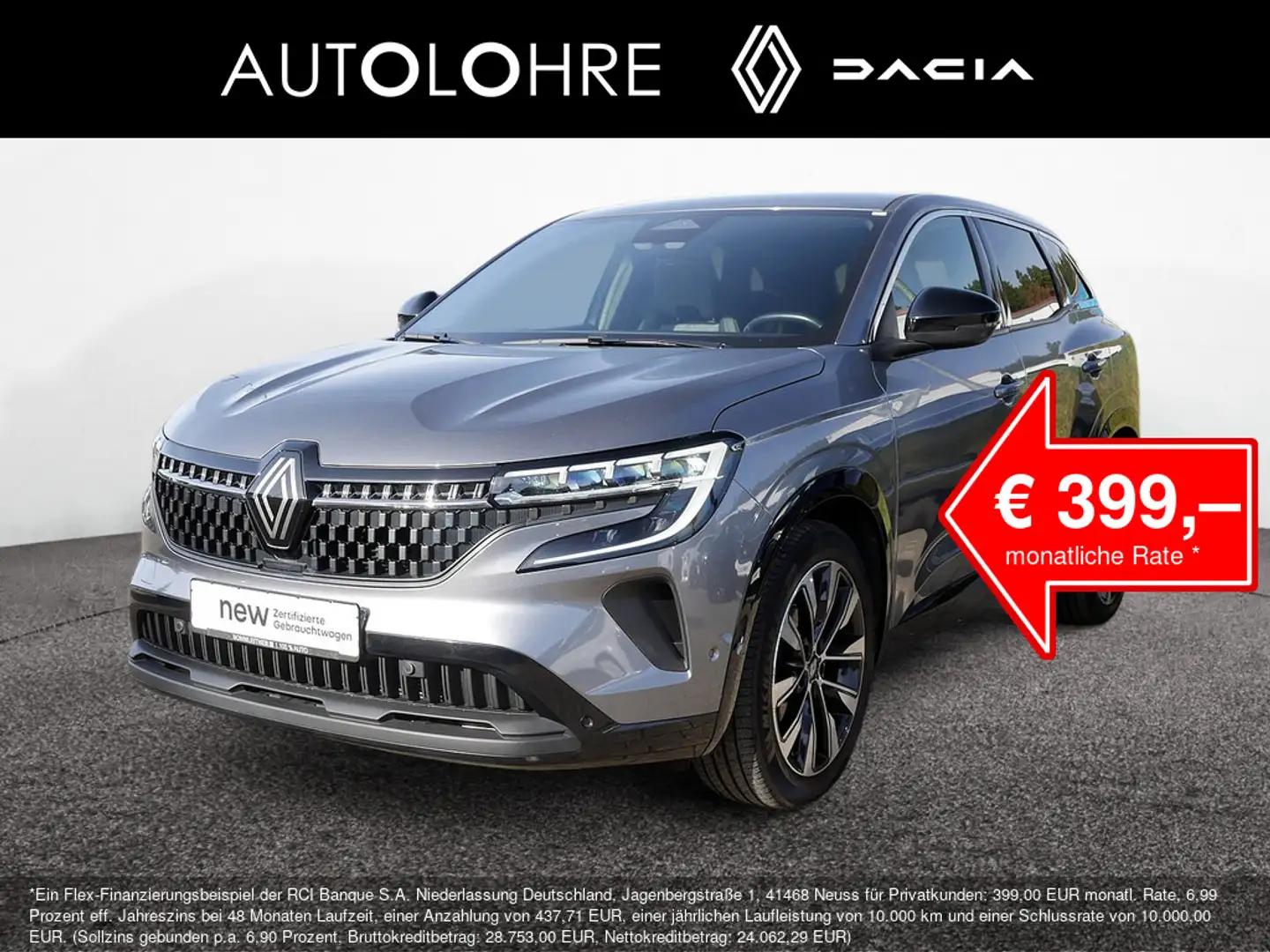 Renault Austral Techno 160 PDC SHZ KAMERA NAVI LED Grau - 1