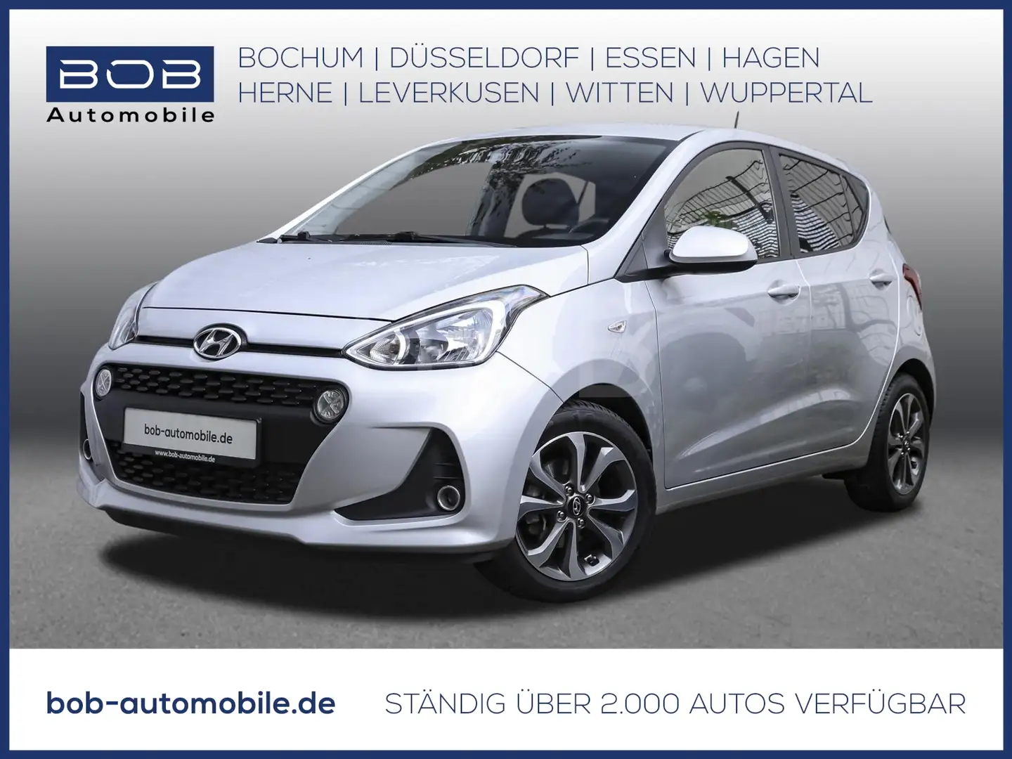 Hyundai i10 1.0 YES! Plus NAVI SHZ PDC KLIMA ALU Silber - 1