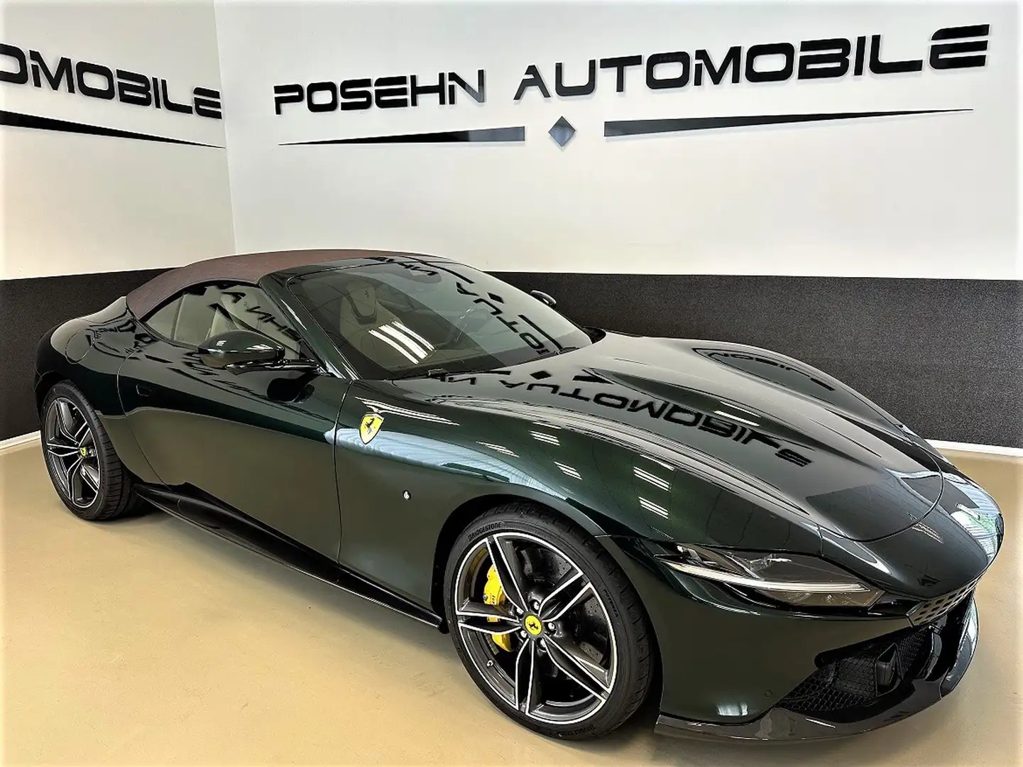 Ferrari Roma Spider Green/Beige Carbon 360° JBL Zöld - 2
