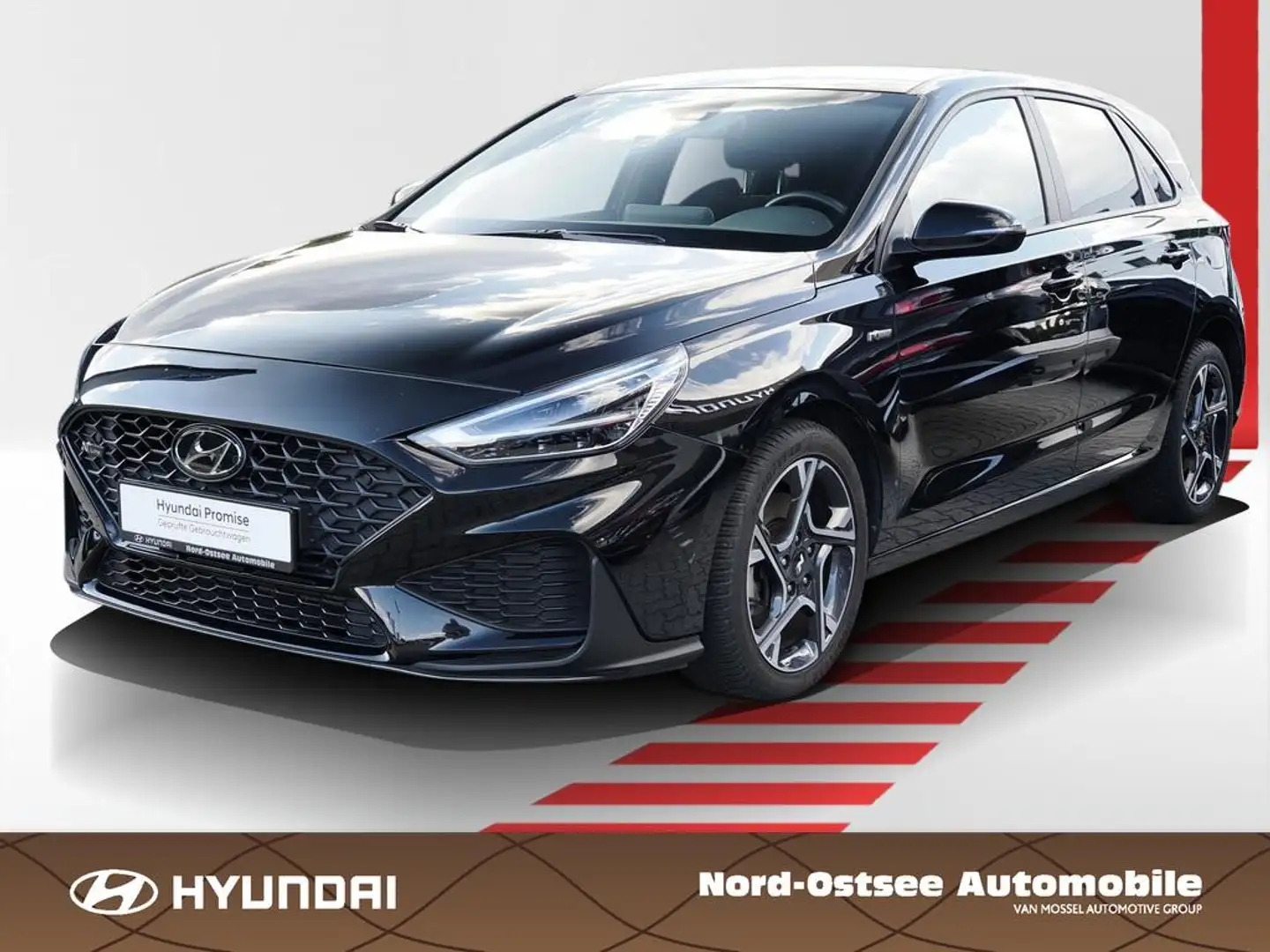 Hyundai i30 1.0 T-GDI N-LINE KAMERA TEMPO PDC SHZ NAVI Schwarz - 1