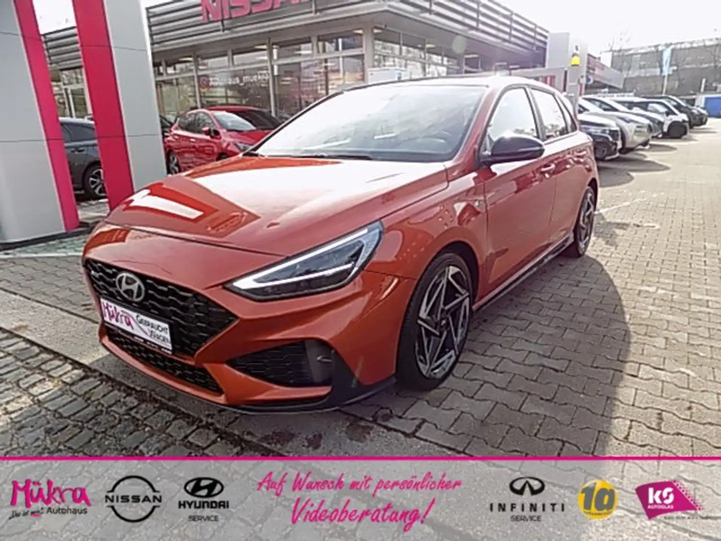 Hyundai i30 N-Line 1.5T-GI DCT Automatik Panoramadach Klima Orange - 1