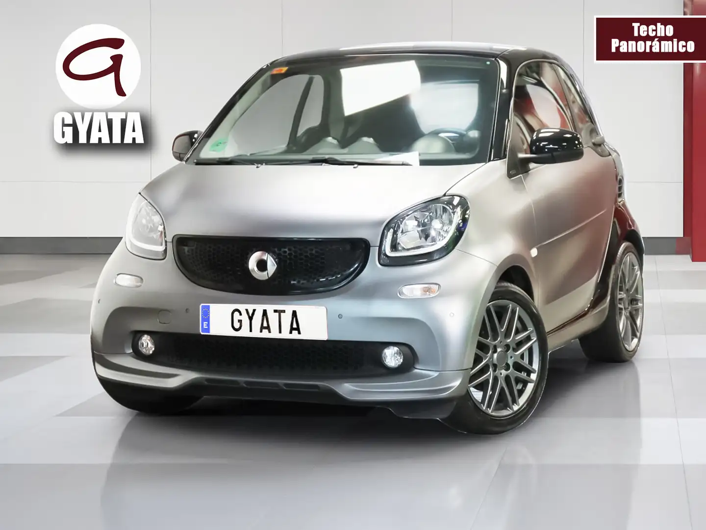 smart forTwo Coupé 66 Passion Aut. Gris - 1