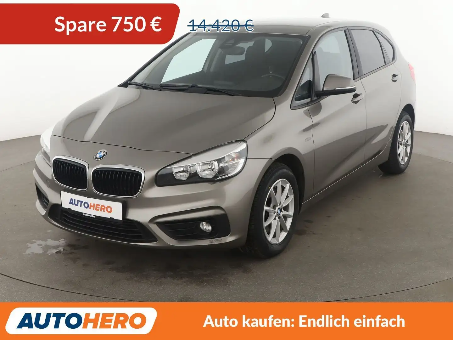 BMW 218 218i Active Tourer Basis*NAVI*TEMPO*PDC*SHZ* Grau - 1
