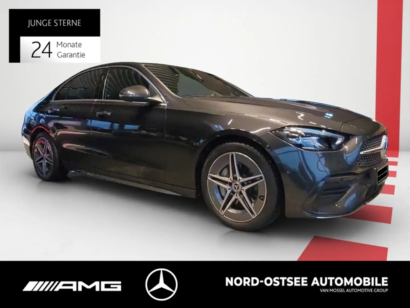 Mercedes-Benz C 300 d AMG LED AHK DISTRONIC KAMERA AMBIENTE Grau - 2