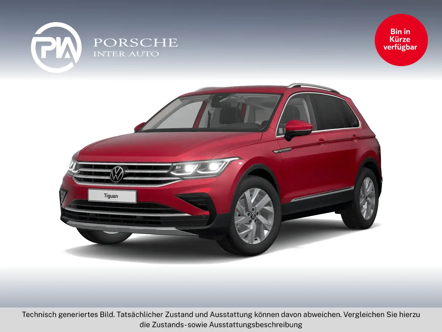 Volkswagen Tiguan Elegance TDI SCR 4MOTION DSG Rot - 1