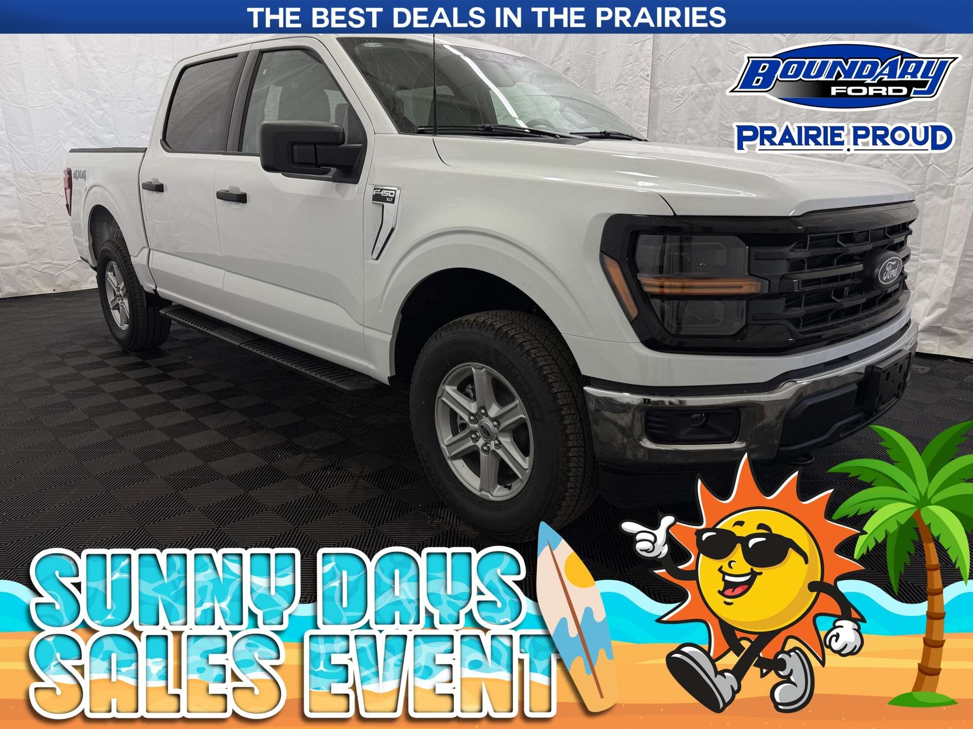 White 2026 Ford F-150 Pickup Truck Four-Wheel Drive Automatic