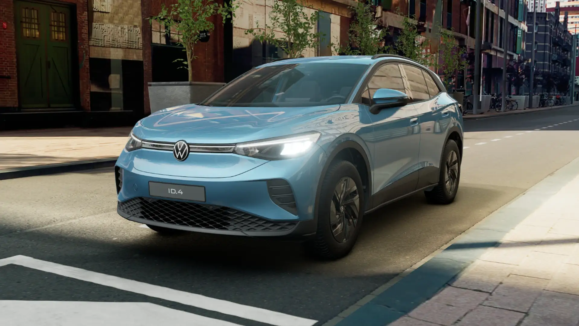 Volkswagen ID.4 Pure 55 kWh | 125 kW LED ACC NAVI KlimaA PDC Blau - 2