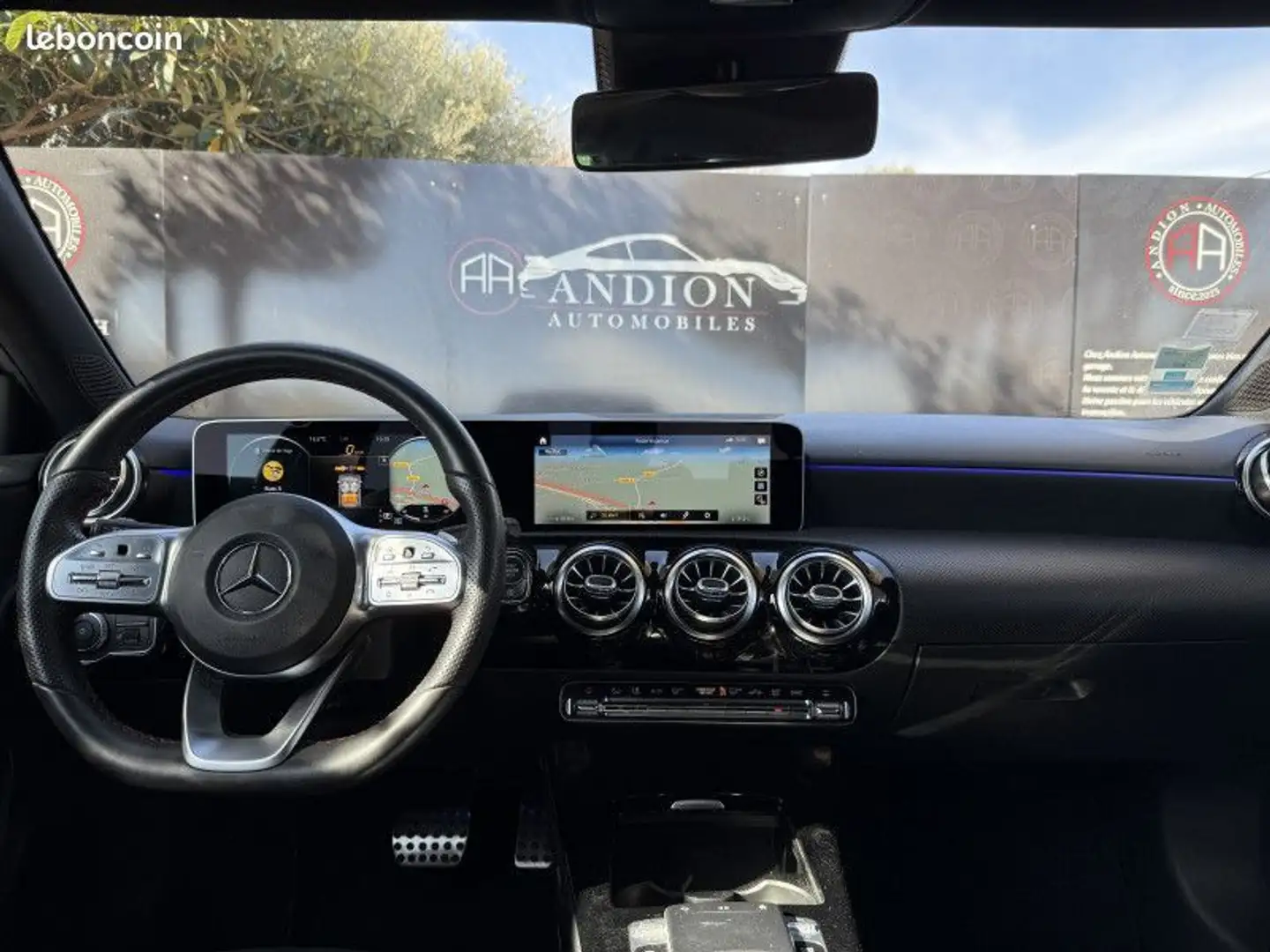Mercedes-Benz A 180 Mercedes BERLINE 180 D 116CH AMG LINE 7G-DCT GARAN Gris - 2