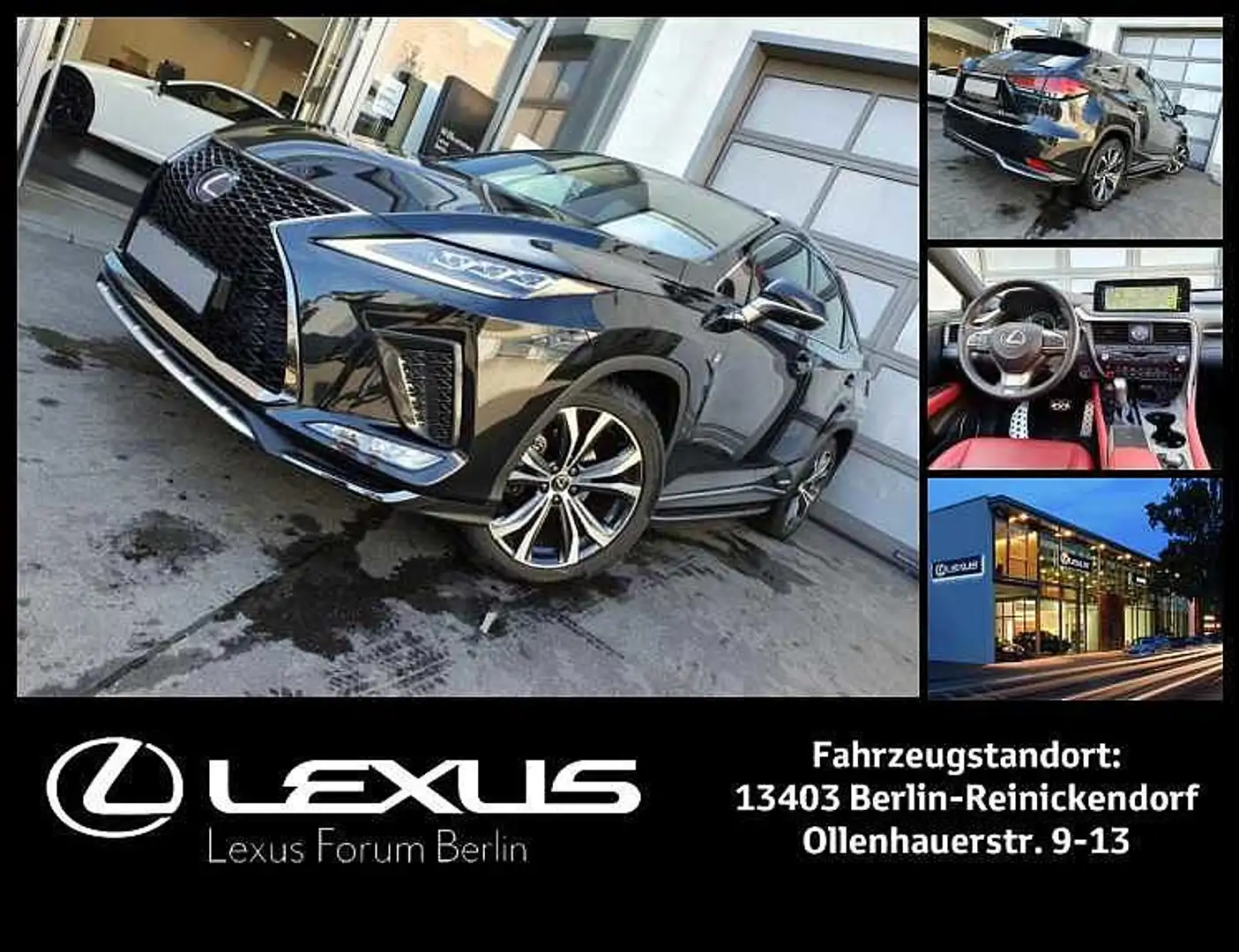 Lexus RX 450h RX450h F-Sport * Standheizung * Panoramadach * AHK Чорний - 1