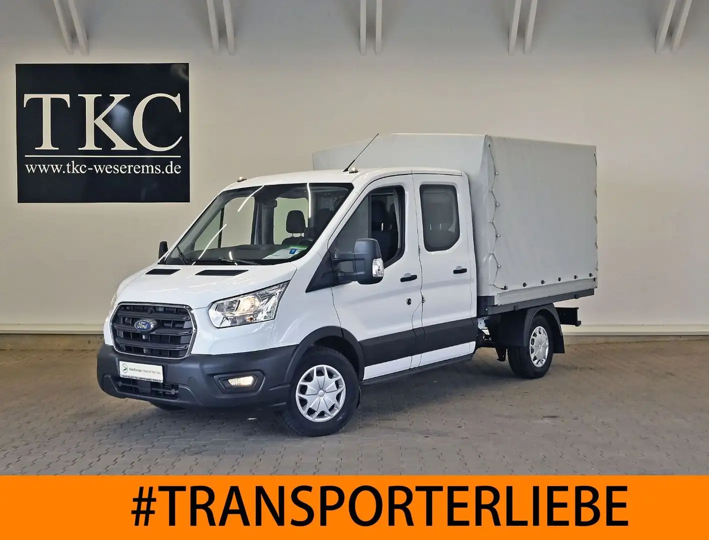 Ford Transit 350 TDCI L2 Allrad Pritsche AHK AC #T263 Blanco - 1
