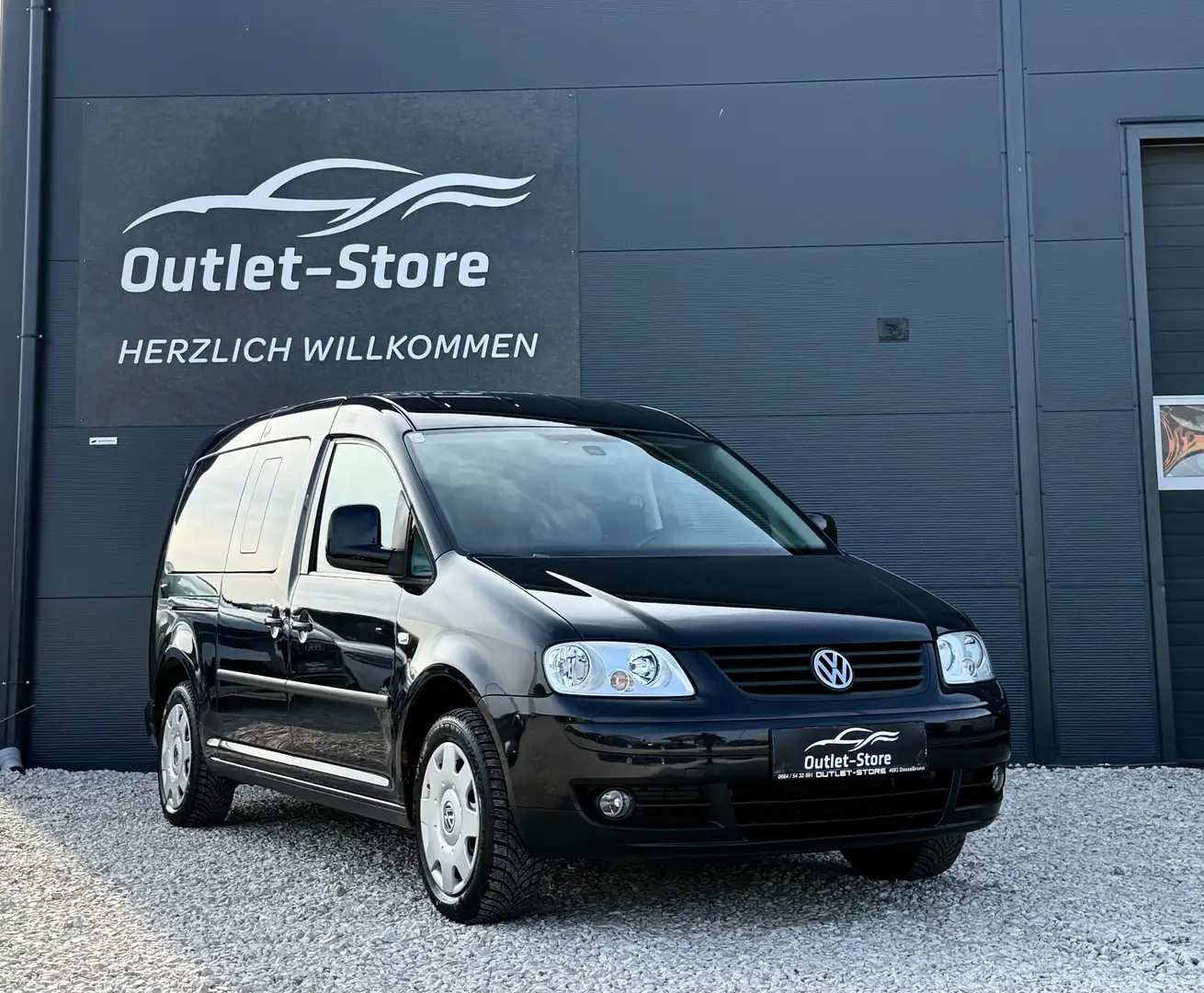 Volkswagen Caddy Maxi Life 2,0 TDI*Lang*7Sitzer*Leder*SHZ*Pickerl* Schwarz - 1