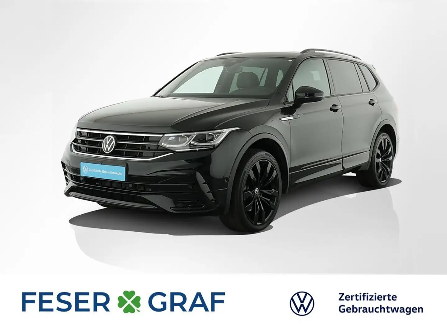 Volkswagen Tiguan Allspace R-Line 2.0 TSI DSG Navi LEDER Pano AHK LED Zwart - 1