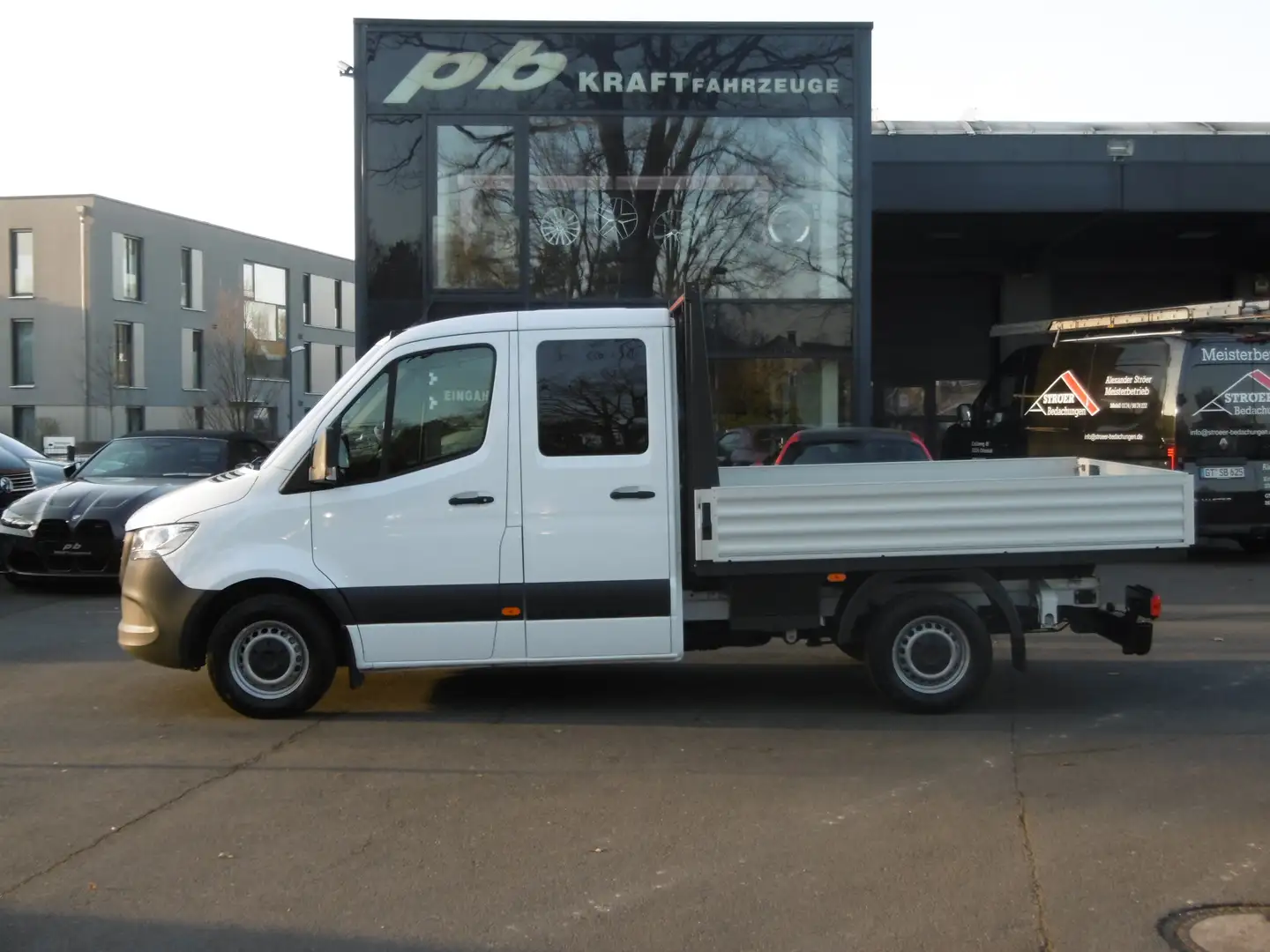 Mercedes-Benz Sprinter 317 CDI Doka Pritsche 3,5t AHK MBUX Kamera Sitzhzg Weiß - 1