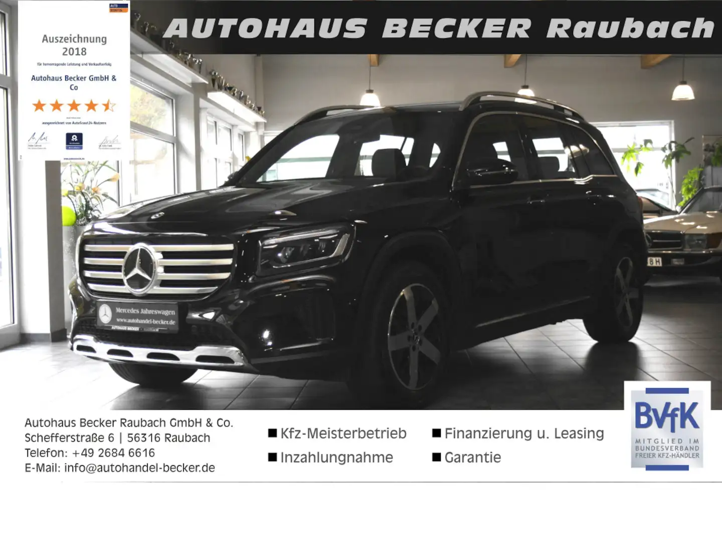 Mercedes-Benz GLB 220 d 4M Progr.Advanced Plus *Standheizung* Schwarz - 1