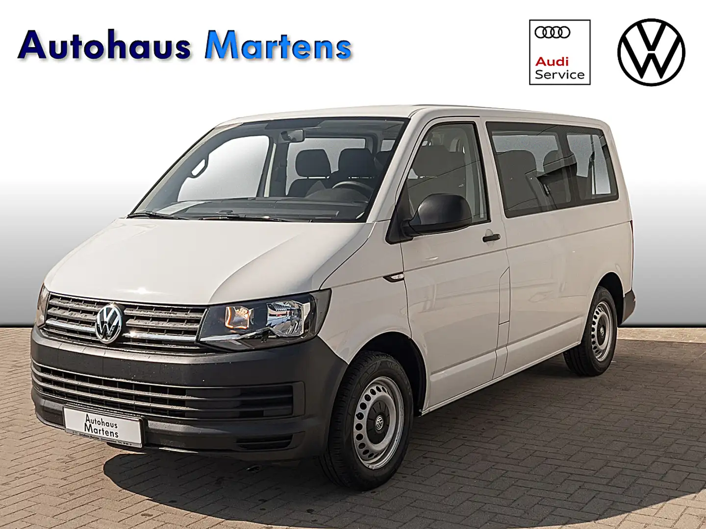 Volkswagen T6 Transporter Transporter 2.0 TDI Kombi Klima Navi 9-Sitzer Blanc - 1