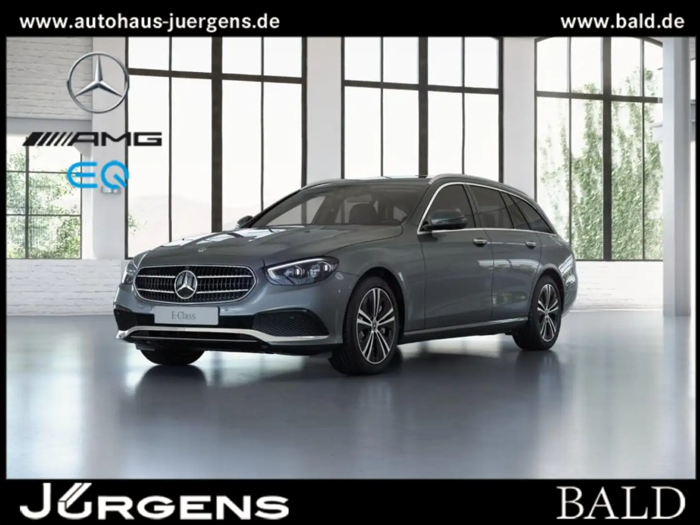 Mercedes-Benz E 400 d 4M T Avantgarde/AHK/MBeam/360/Distr/Keyl Grau - 1