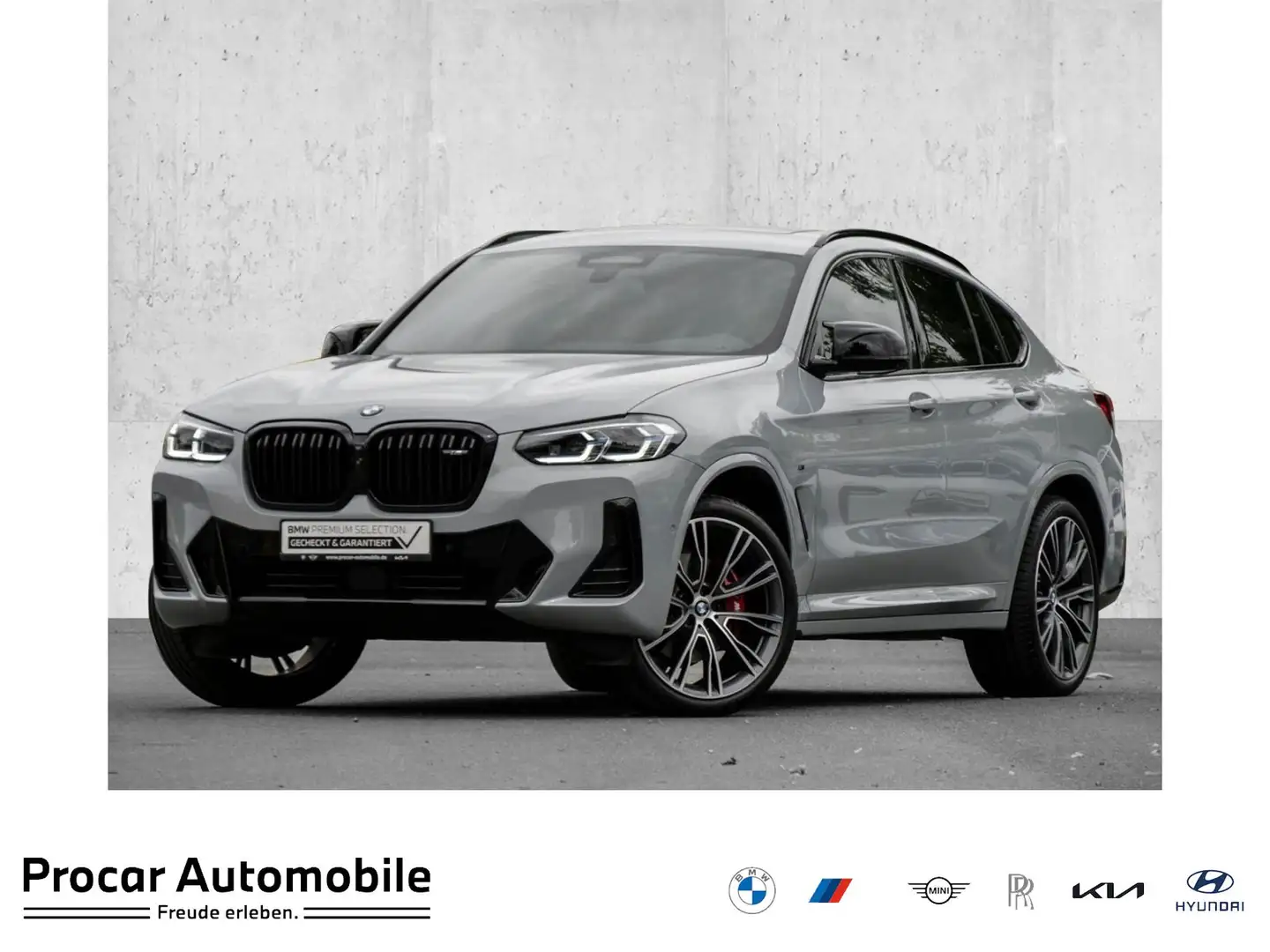BMW X4 M 40d LASER+DA PROF+HuD+PANO+AHK+STANDHZG Szürke - 1