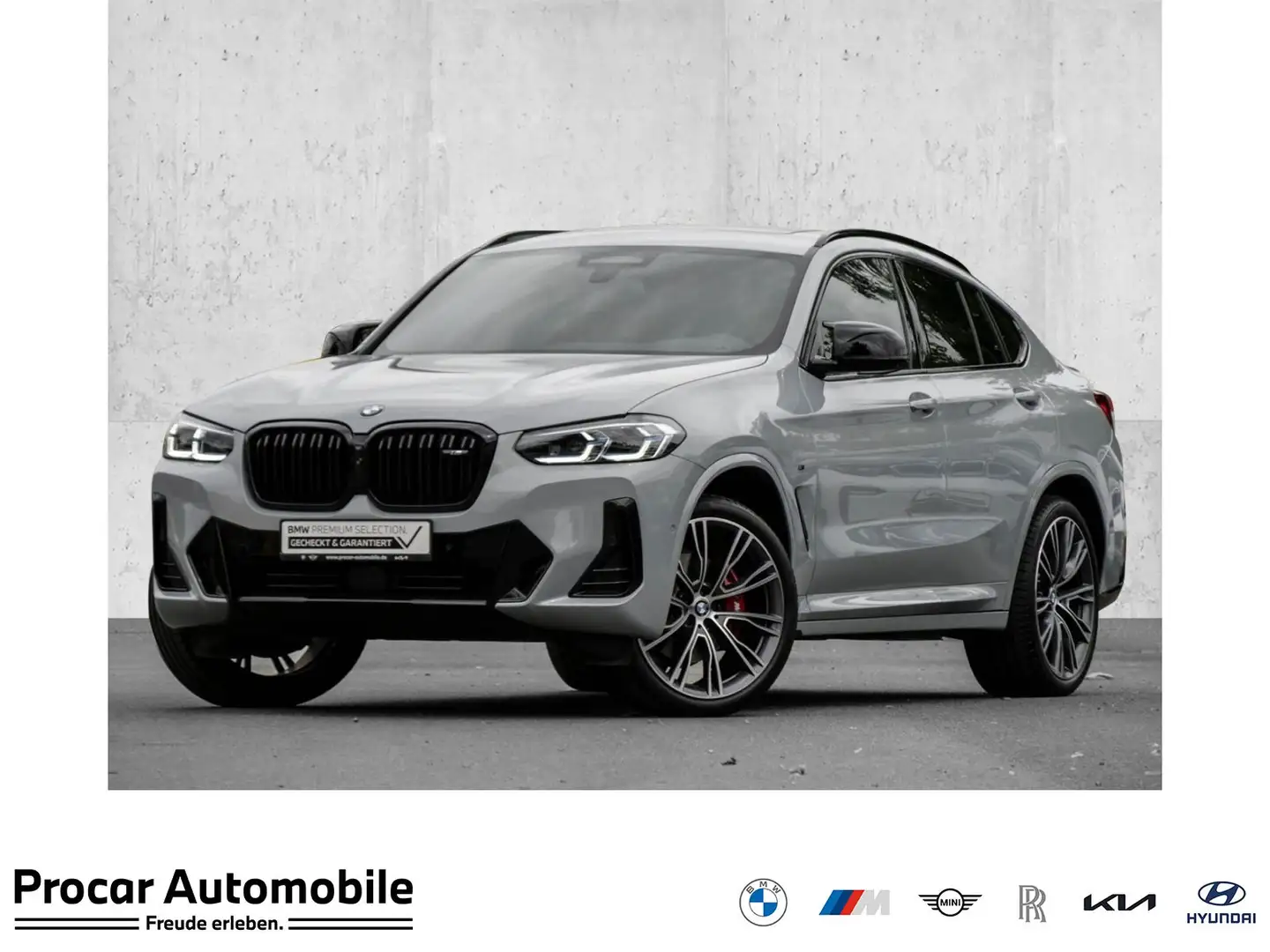 BMW X4 M 40d LASER+DA PROF+HuD+PANO+AHK+STANDHZG Grau - 1