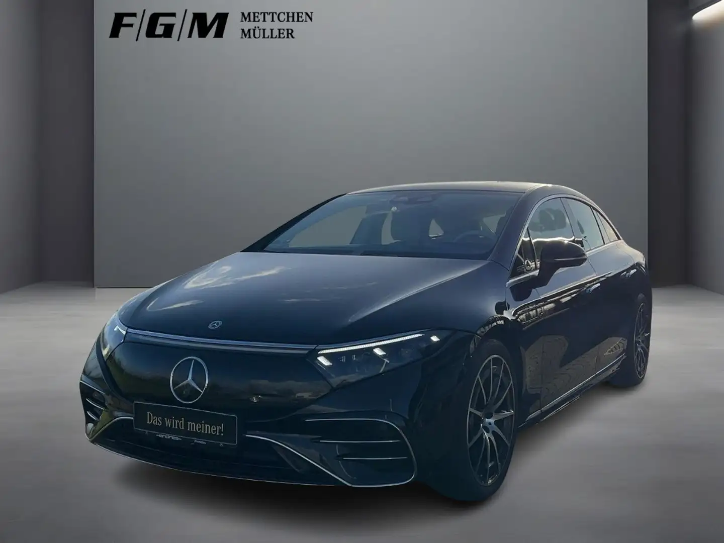 Mercedes-Benz EQS 450+ AMG Line Burm|DigiLight|HUD|KeyGo|360 Noir - 1