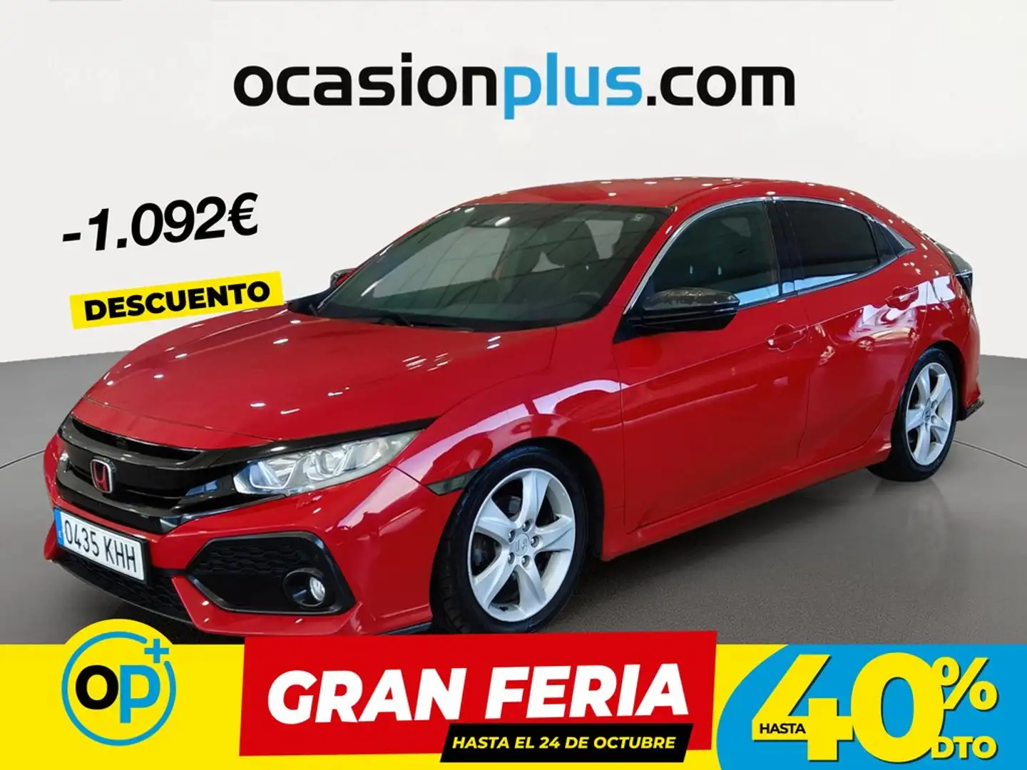 Honda Civic 1.0 VTEC Turbo Elegance Navi Rojo - 1