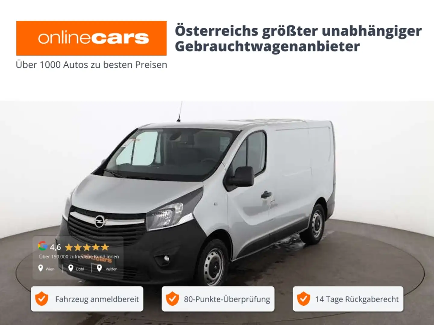 Opel Vivaro B Kasten 1.6 CDTI L1H1 AHK NAVI TEMPOMAT Grau - 1
