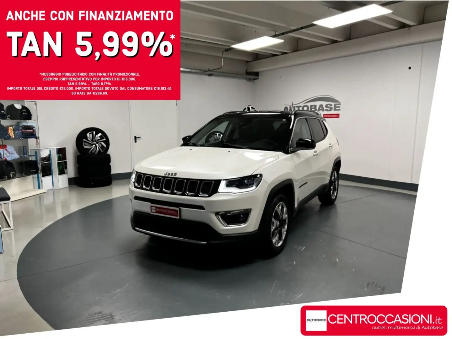 Jeep Compass 1.4 MultiAir 2WD Limited Weiß - 1