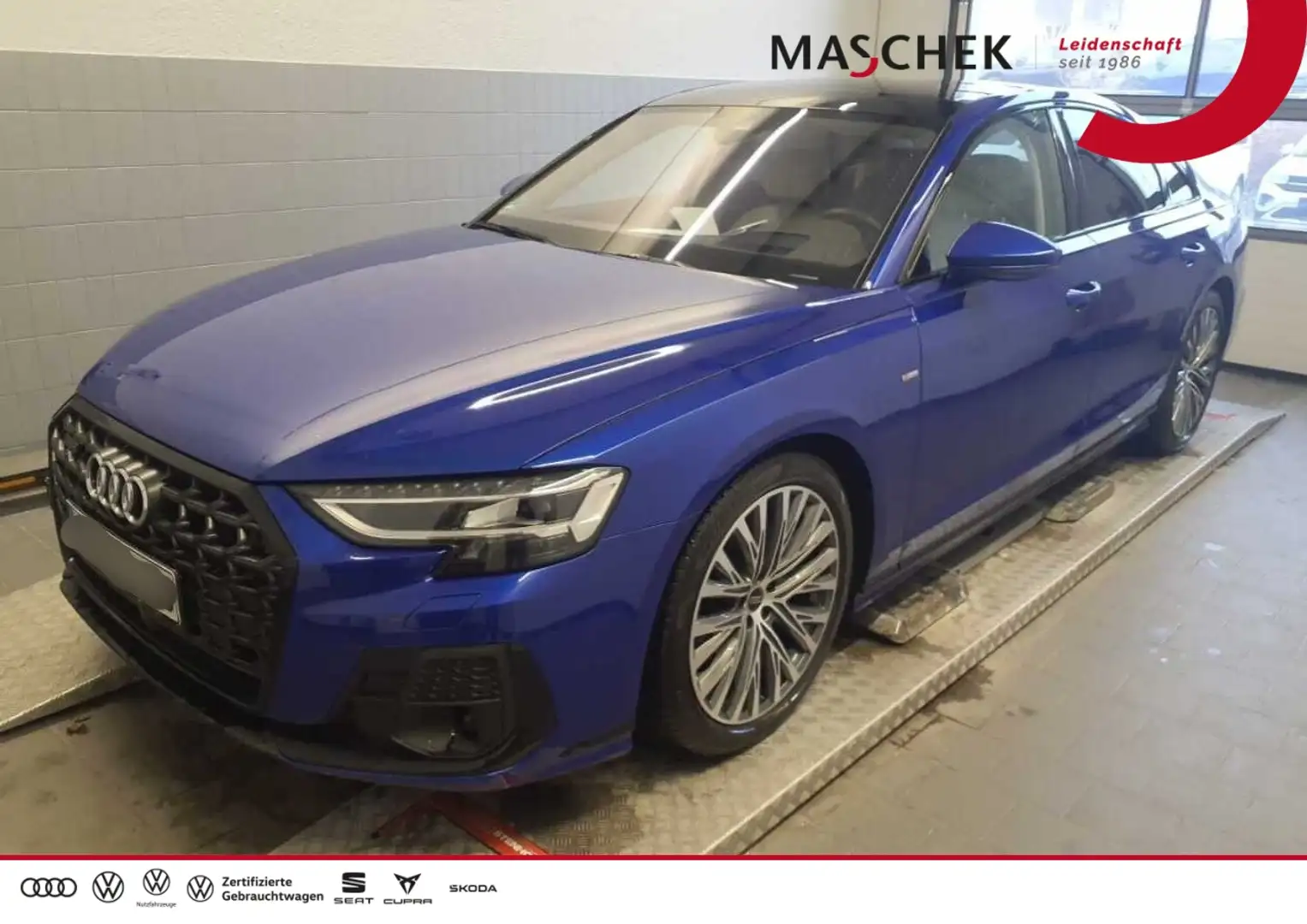 Audi A8 S line 50 TDI Black Pano B&O HUD AHK HDMatrix B&O Blau - 1