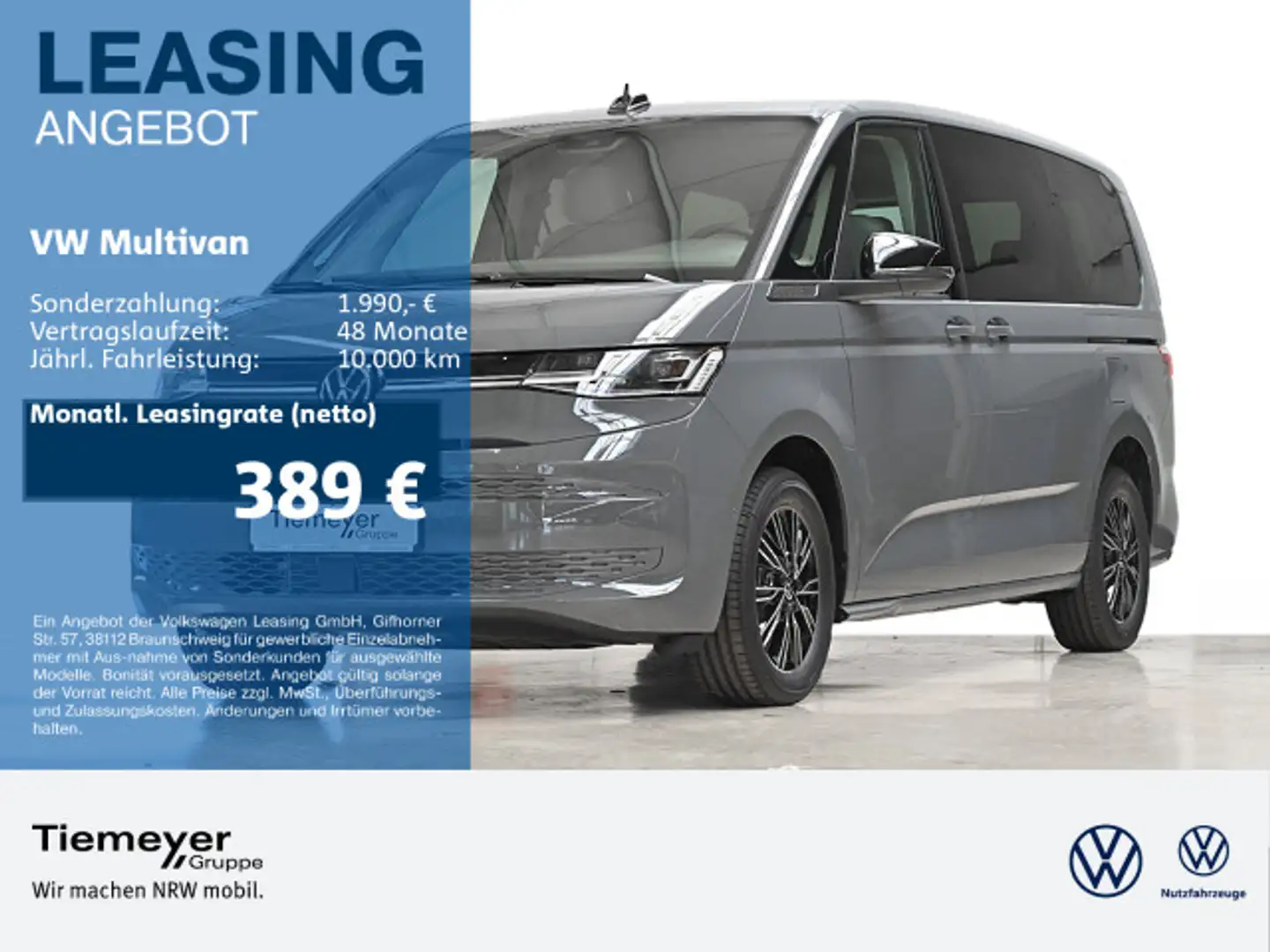 Volkswagen T7 Multivan T7 Multivan 2.0 TDI DSG Goal AHK Navi Top Paket Grau - 1
