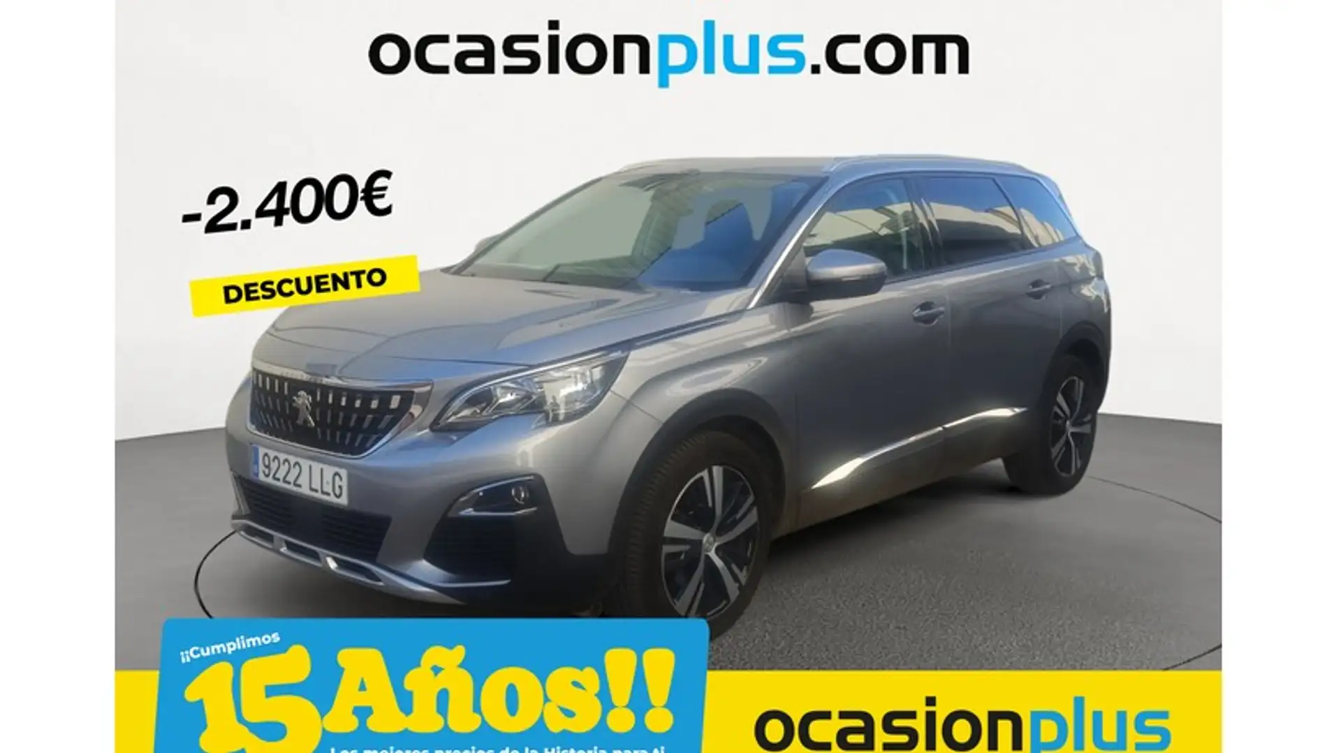 Peugeot 5008 1.2 PureTech S&S Allure 7 pl. 130 Gris - 1