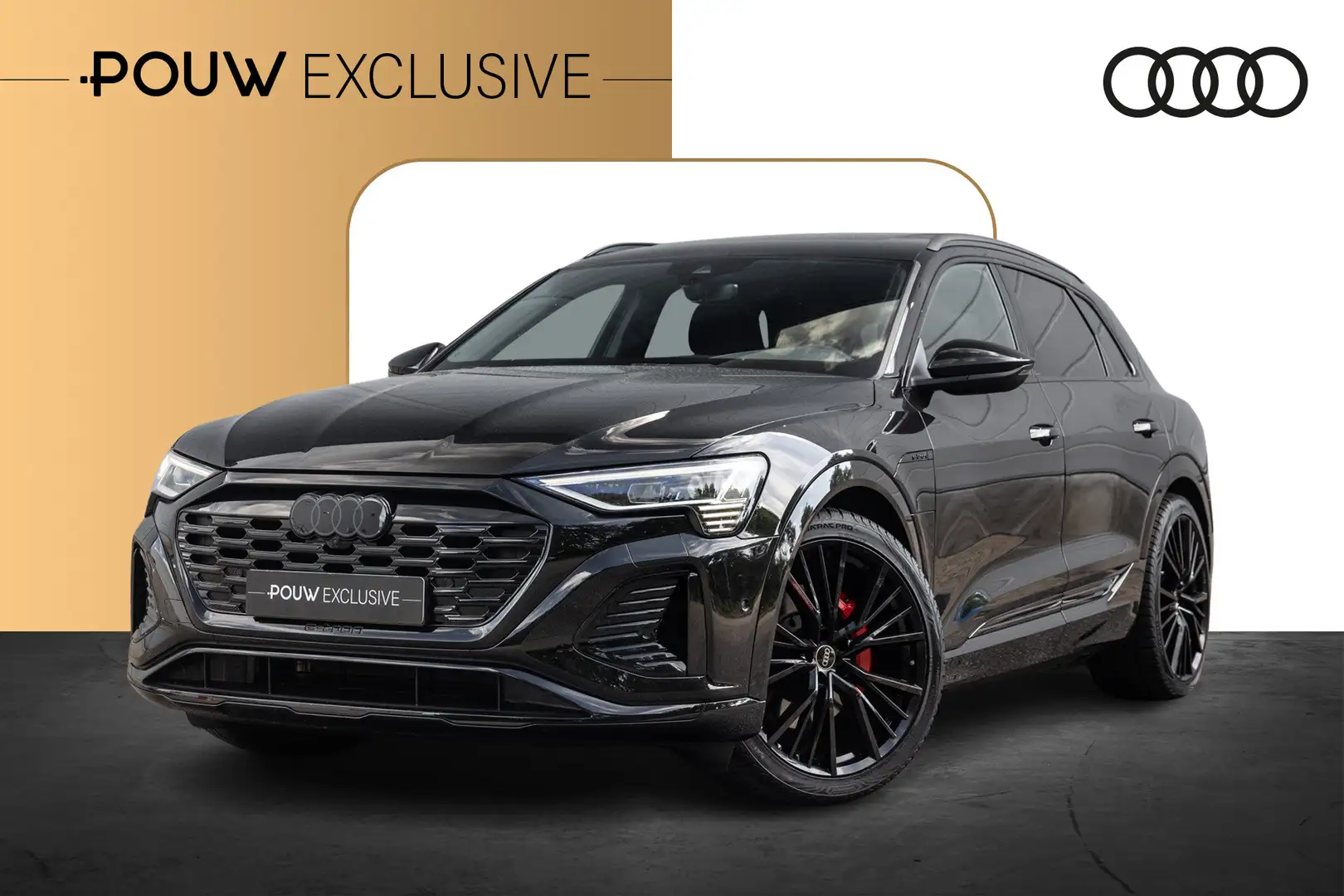 Audi Q8 e-tron 55 quattro S Edition Competition 408pk 115 kWh | 2 Zwart - 1