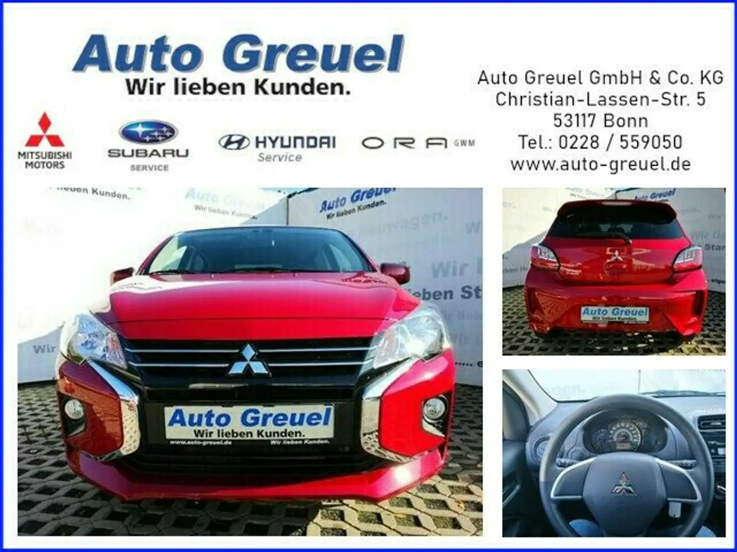 Mitsubishi Space Star 1.2 Plus Amarena-Rot Rosso - 1
