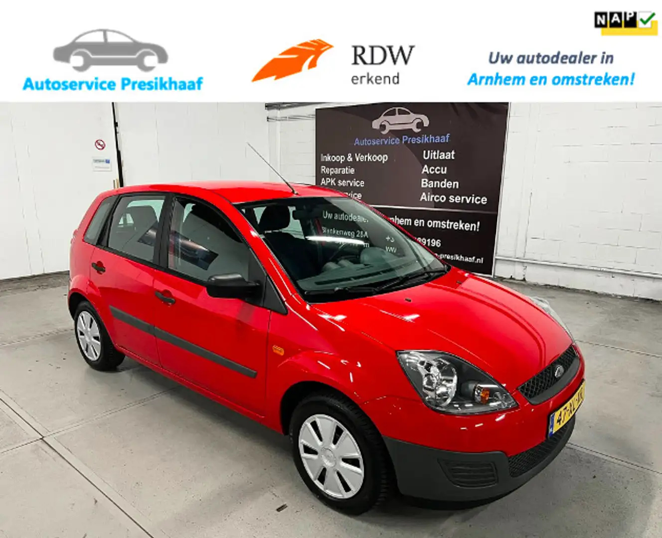 Ford Fiesta 1.3-8V Cool & Sound AIRCO / NAP / TREKHAAK Rouge - 1