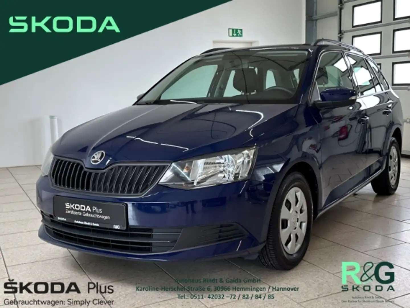 Skoda Fabia Combi Active 1.0 MPI SHZ Klima Radio Blau - 1