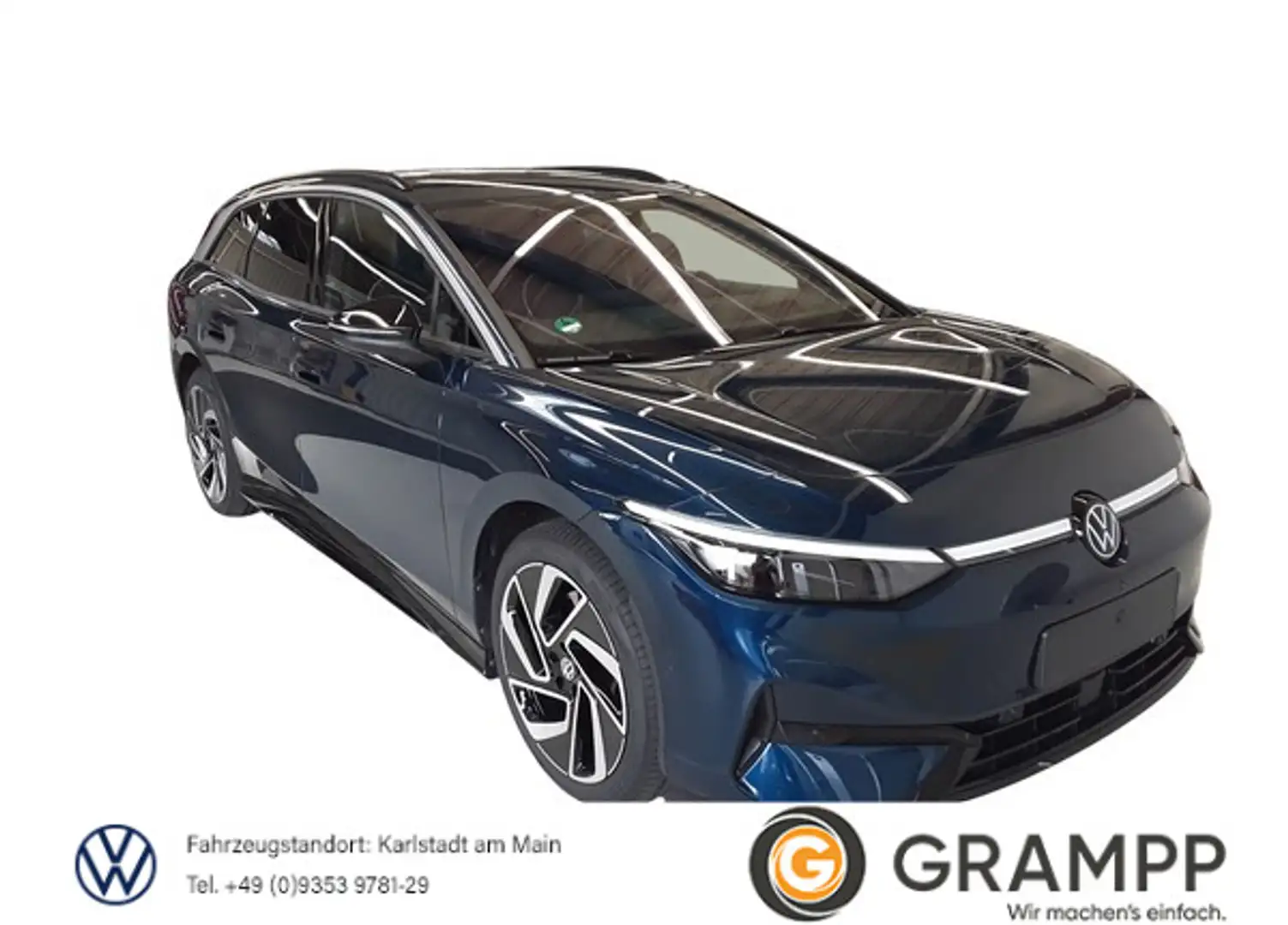 Volkswagen ID.7 Tourer Pro +WÄRMEPUMPE+AHK+MATRIX+MASSAGE+ Bleu - 1