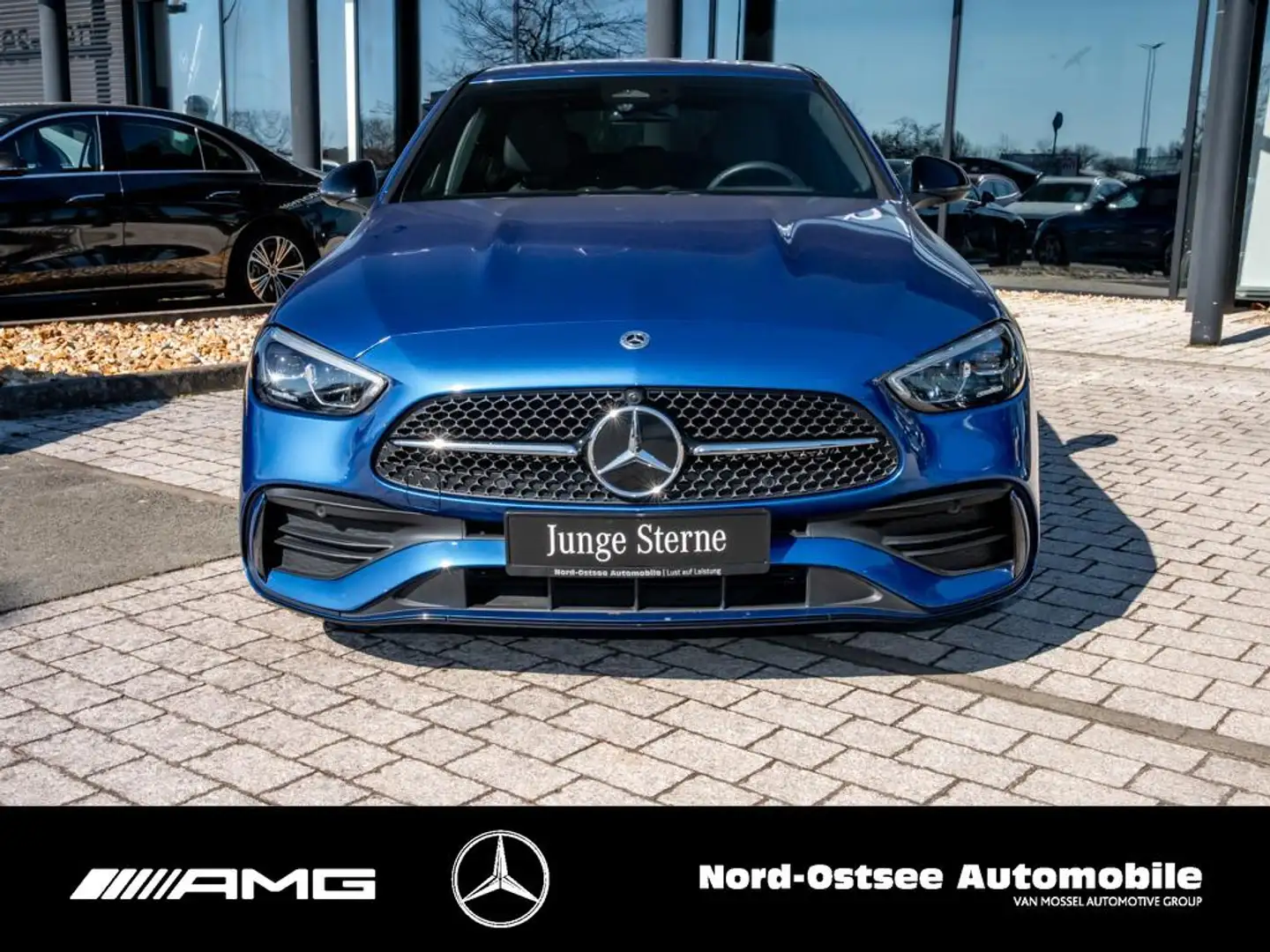 Mercedes-Benz C 300 d AMG NIGHT LED MEMORY TOTWINKEL AMBIENTE Bleu - 2