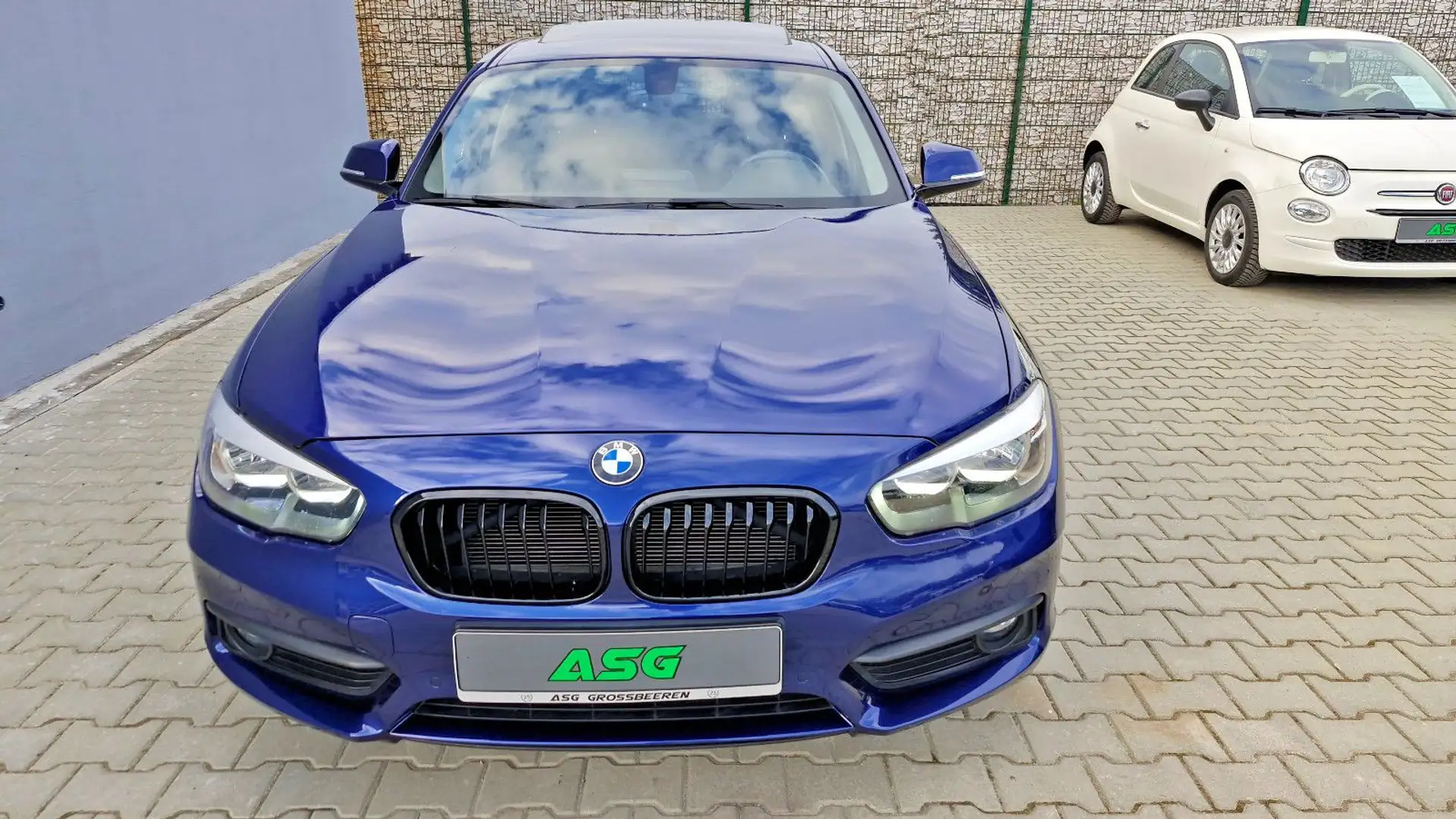 BMW 118 i Advantage Automatik / Schiebe-Hebedach Bleu - 2
