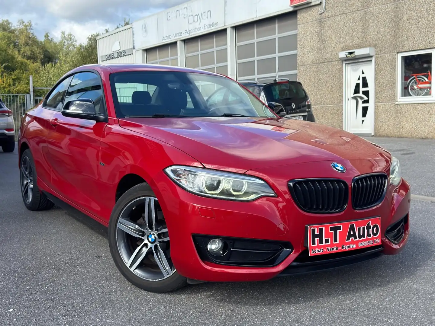 BMW 218 Coupé d/Etat neuf/Serie Sport/Gps/Airco/Euro6b Rosso - 2