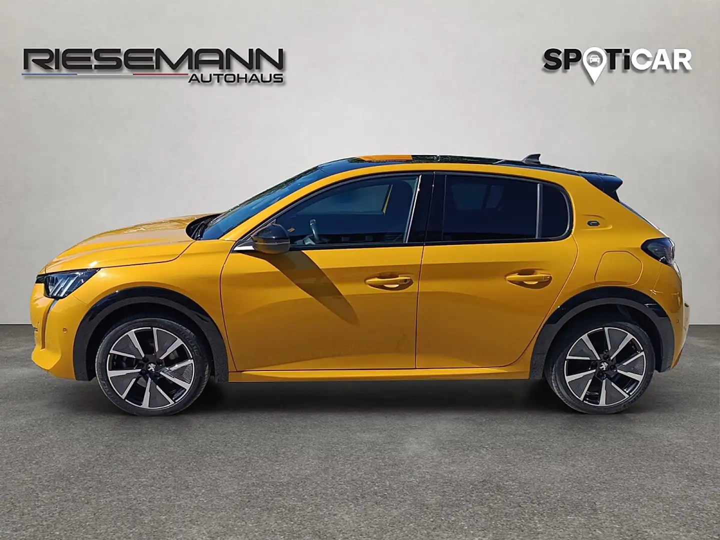Peugeot e-208 50kWh GT Gelb - 2