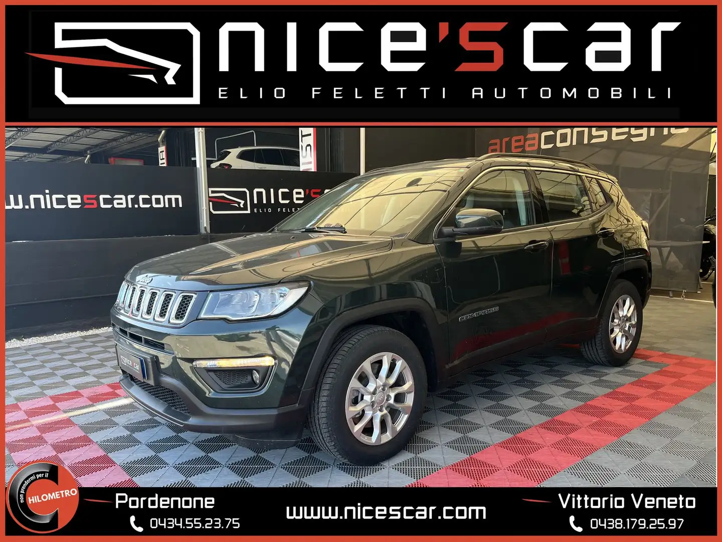 Jeep Compass Compass 1.3 Turbo T4 190 CV PHEV AT6 4xe Business Verde - 1