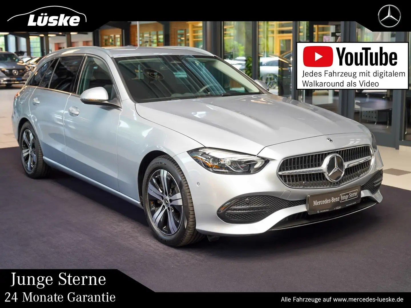Mercedes-Benz C 220 C 220 d T AVANTGARDE Anhängevorrichtung Totwinke Srebrny - 1