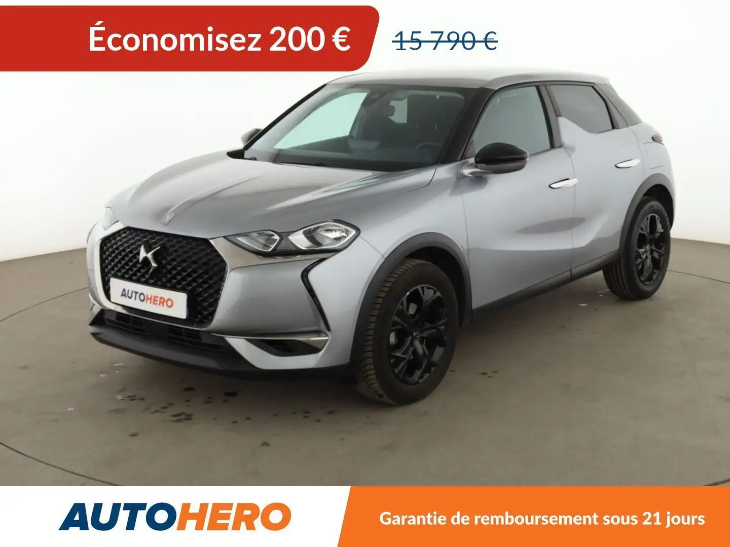DS Automobiles DS 3 Crossback 1.5 Blue-HDi So Chic Gris - 1