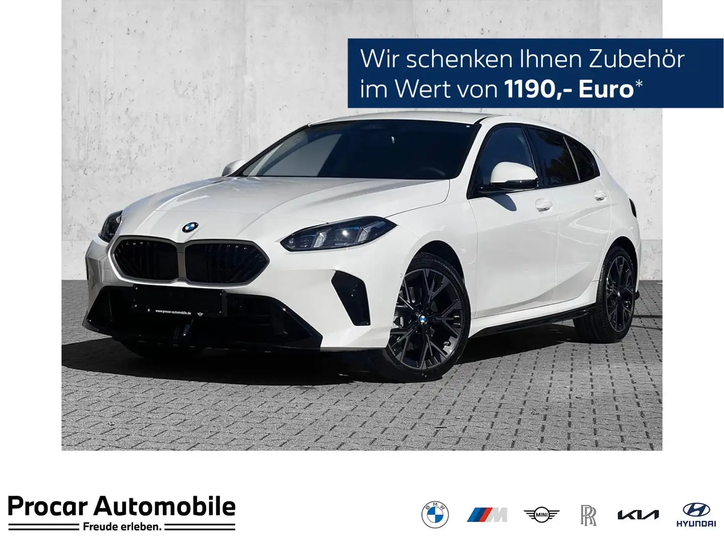 BMW 120 RFK NAVI Adapt. LED PDC V+H DAB Weiß - 1